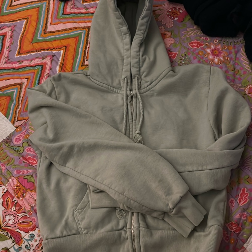 Brandy melville cropped sage green jacket